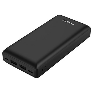 PHILIPS PD 20000mAh 行動電源 附USB-C 連接線 + 說明書 140 x 69 x 28mm 365g, DLP7721C/96, 黑色