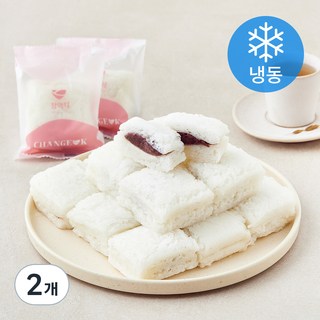 창억떡 멥쌀로 만든 앙금기정떡 (냉동), 450g, 1개입, 2개