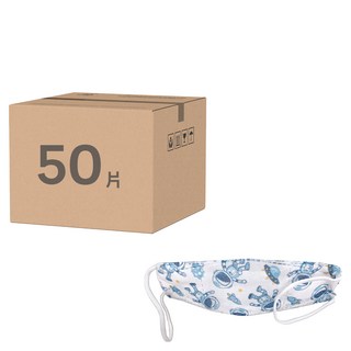 淨新科技 兒童4D立體細耳醫療口罩, 25片, 2盒, 太空人