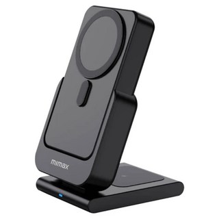 mimax 米覓 10000mAh三合一磁吸充電器 黑色 適用iPhone/Apple Watch/AirPods, 1個