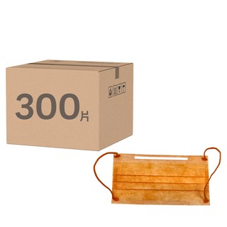 fuder 福德好罩 成人平面醫療口罩, 俏皮橘, 50片, 6盒