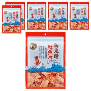 新東陽 魷魚片 炭烤, 80g, 6包