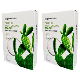 Neogence 霓淨思 希臘仙人掌潤澤保濕面膜, 8片, 2盒