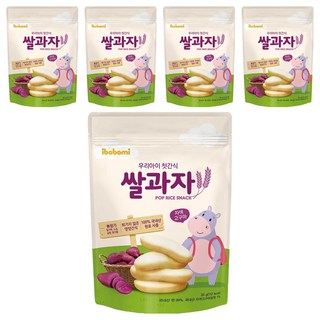 ibobomi 嬰兒米餅, 紫薯味, 30g, 5包