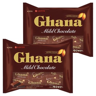 가나 마일드 초콜릿, 175g, 2개