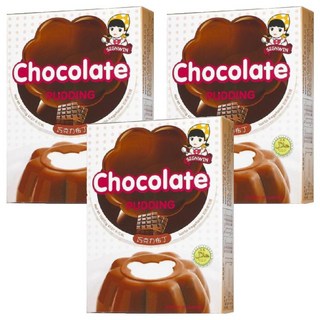 SIGNWIN 三得冠 巧克力布丁粉 輕鬆做甜點 嚴選最天然食材 不添加防腐劑 香濃滑順, 100g, 3盒