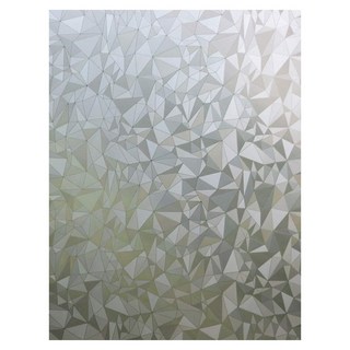 德利生活 玻璃貼, 200 x 45cm, 白方格, 幾何圖案設計, 保護隱私, 簡約大方, 1個