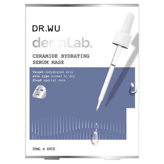 DR.WU 達爾膚 神經醯胺保濕精華面膜, 4片, 1盒