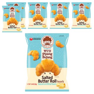 NONGSHIM 農心 麵包部長 奶油鹽可頌造型餅乾, 55g, 6包