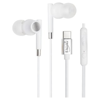 E-books SS35 Type-C磁吸式入耳式耳機 高解析音質 防掉落設計, E-EPA240, 白色
