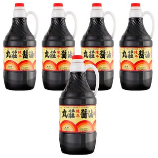 丸莊醬油 陳年醬油 為豆麥釀造 口味甘醇 不含防腐劑, 1.6L, 5瓶
