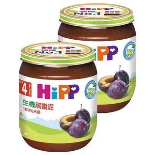 HiPP 喜寶 黑棗泥 4個月以上, 黑棗, 125g, 2罐