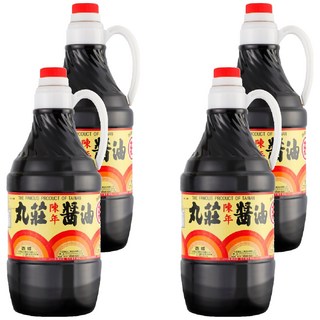丸莊醬油 陳年醬油 為豆麥釀造 口味甘醇 不含防腐劑, 1.6L, 4瓶