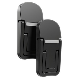 e-kit 逸奇 鋅合金雙檔可調角度筆電平板隱形折疊支架, AF-MD21_BK, 黑色, 2個