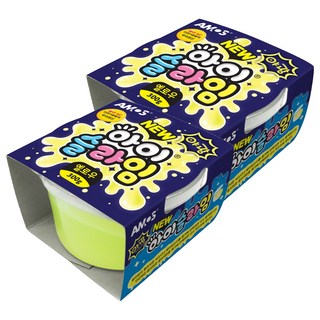 AMOS 阿摩司 iSlime史萊姆, 夜光黃, 300g, 2個