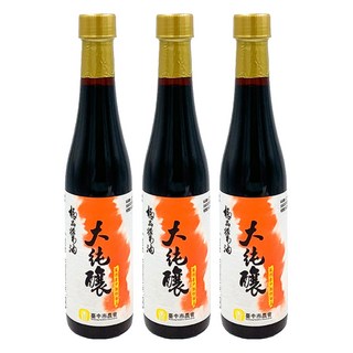 臺中市農會 大純釀極品黃豆醬油, 400ml, 3瓶