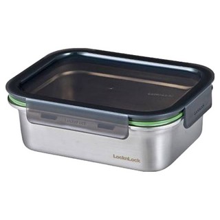 LocknLock 樂扣樂扣 Stackable 不鏽鋼保鮮盒 1.2L, 1個, 盒身 + 上蓋
