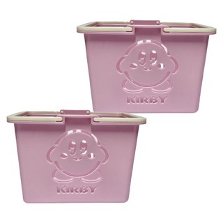 星之卡比 迷你手提籃 聚丙烯材質, 117 x 80 x 85mm, 粉紅色, 2個