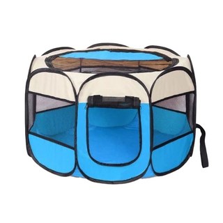 八角寵物圍籠 八角圍欄, 73 x 73 x 43cm, 天空藍色, 1個