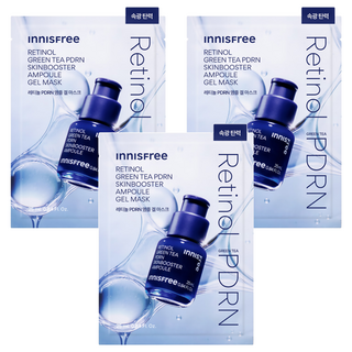 INNISFREE 台灣公司貨 1%A醇PDRN水光安瓶果凍面膜, 3個, 1個裝