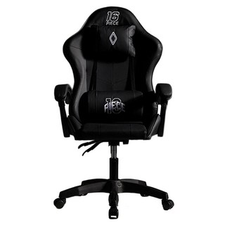 16 Piece 基礎款電競電腦椅, 黑色