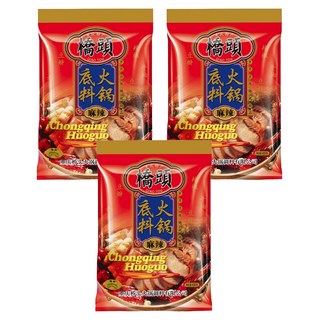 橋頭 火鍋底料 重慶麻辣火鍋湯底, 3包, 400g
