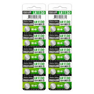 maxell LR1130 鹼性鈕扣型電池, 10個裝, 2組