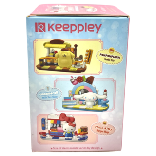 KEEPPLAY 奇妙積木 三麗鷗餐館系列 Hello Kitty 漢堡店 積木盲盒, 1盒
