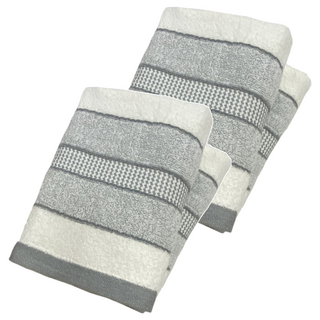 O&O ONE & ONE 竹炭紗緞檔浴巾, 高棉質 抑菌消臭 吸水速乾 親膚柔細 132x70公分 台灣製, 2條, 灰白