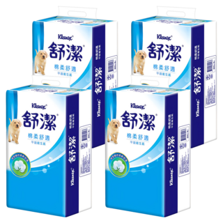 Kleenex 舒潔 棉柔舒適平版衛生紙 300張, 6包, 4袋