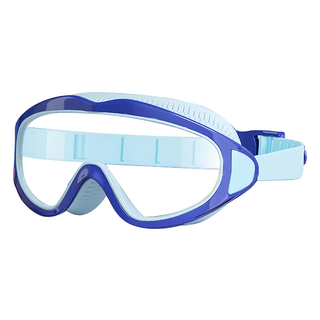 防水防霧兒童蛙鏡, 冰湖藍, 1個