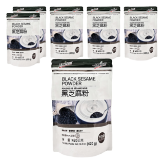 健康時代 黑芝麻粉 無加糖, 420g, 6包