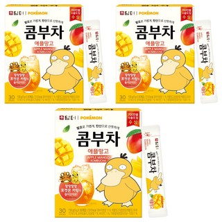 Damtuh 丹特 寶可夢康普茶沖泡粉 愛文芒果口味, 5g, 30條, 3盒