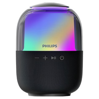 PHILIPS 飛利浦 炫彩RGB強力低音無線藍牙5.3喇叭, TAS2108BK, 黑色