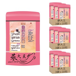 蔘大王 解膩 仙楂烏梅茶, 10包, 9袋, 6g