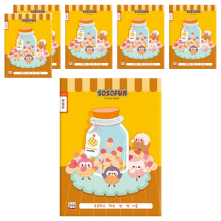 YOUNG ART Sosofun 1000 小學寬格聯絡簿 10p (款式隨機出貨), 6個, 顏色隨機
