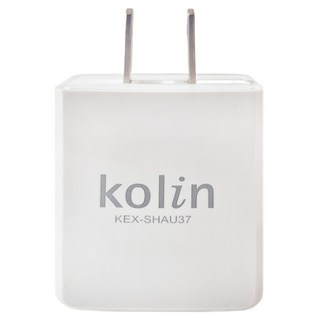 Kolin 歌林 AC to USB 充電器 KEX-SHAU37 3.8 x 4.5 x 2.6cm 36g, 1個
