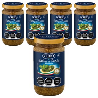 CIRIO 羅勒青醬 - 義大利麵醬, 190g, 5罐