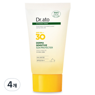 Dr.ato Derma敏感肌防曬乳 SPF30 PA+++, 50ml, 4個
