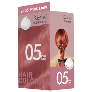 KeSHO 泡泡染髮劑, 1個, 粉紅色