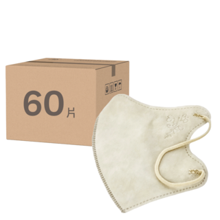 EYL'S 艾爾絲 成人3D醫療口罩 13 x 11cm 80g 01, 30片, 2盒, 杏仁白