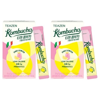 TEAZEN 茶禪 康普茶沖泡飲 西西里粉紅檸檬口味, 5g, 10條, 2盒