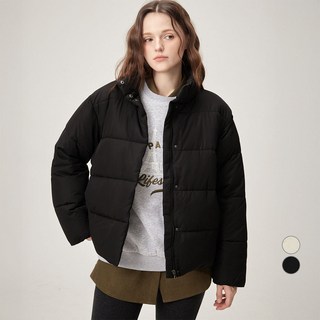 ELLE PARIS 여성용 스탠다드핏 숏 패딩 점퍼