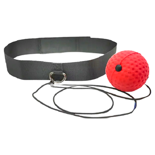 頭戴式拳擊速度球, 10 x 10 x 2cm, 黑帶 + 紅球