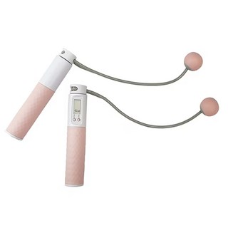 SUCCESS 成功智能電子計數無線跳繩, LED螢幕, 高精度感應晶片, 矽膠防滑握把, 粉色, 167 X 30mm, 1組