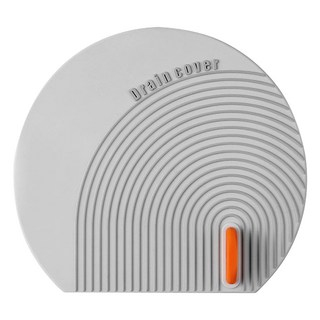 防臭地漏蓋 淺灰 PVC軟膠材質, 14 x 15.5cm, 1組