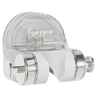 byjoyyou 吸盤式花灑架, 透明銀, 1個