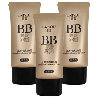 LAIKOU萊蔻 多效修護隔離BB霜 01自然色 50g, 3條