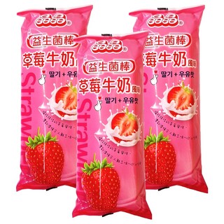 晶晶 益生菌草莓牛奶風味棒, 680g, 3包