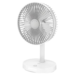 Kinyo USB靜音桌立風扇, UF-8705, 白色